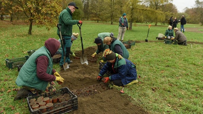 Kończą się prace przy układaniu przyszłorocznej ekspozycji - fot. Paweł Łacheta / UMŁ