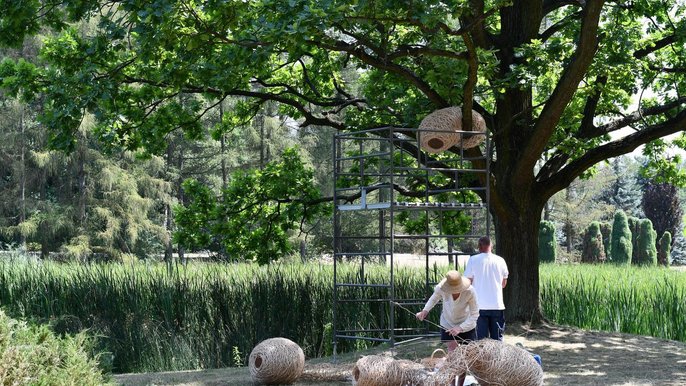 "Bird nest installation" autorstwa Jette Mellgren - fot. Kamila Kolasińska